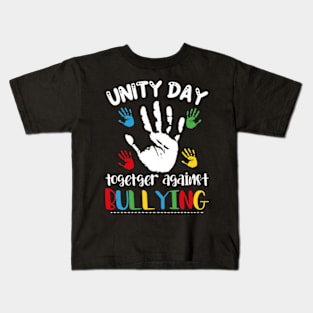 Together Against Bullying Orange Anti Bullying Unity Day Kids Kids T-Shirt